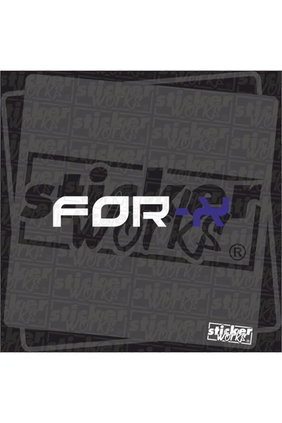 For X Sticker