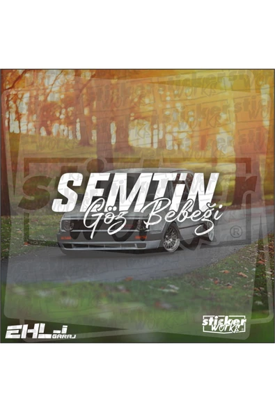 Semtin Göz Bebeği Sticker ürün görseli 1