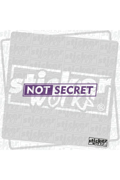 Ön Cam Not Secret Sticker - 1
