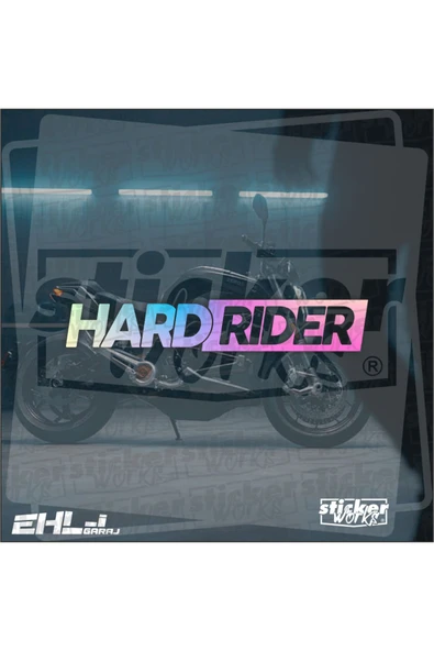 Hard Rider Sticker - Resim 4