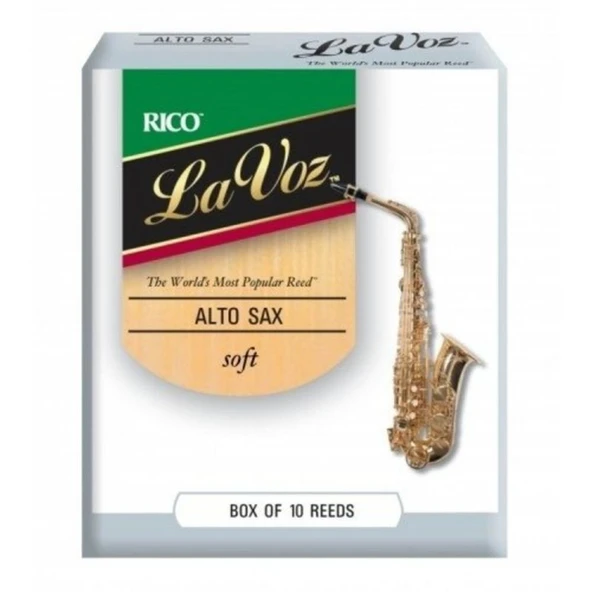 D\'Addario Woodwinds La Voz RJC10SF Alto Saksafon Kamışı Soft