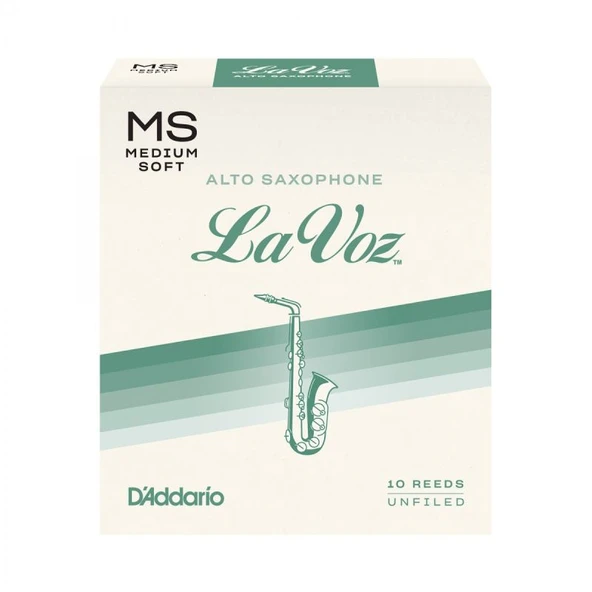 D\'Addario Woodwinds La Voz RJC10MS Alto Saksafon Kamışı Medium Soft - Resim 2
