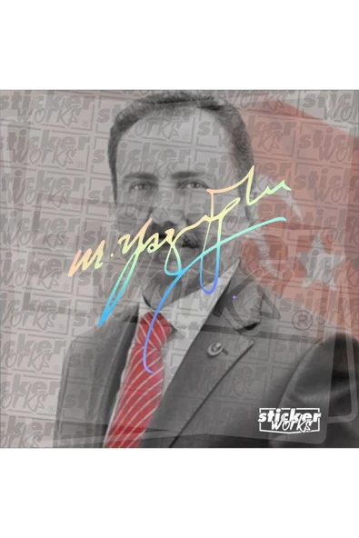 Muhsin Yazıcıoğlu İmza HOLOGRAM Sticker