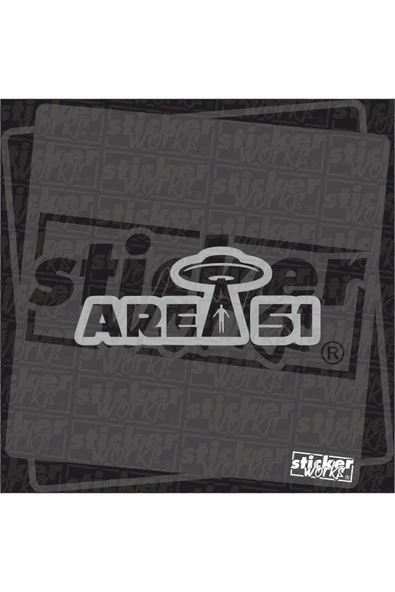 Area 51 Sticker Uyumlu - 9
