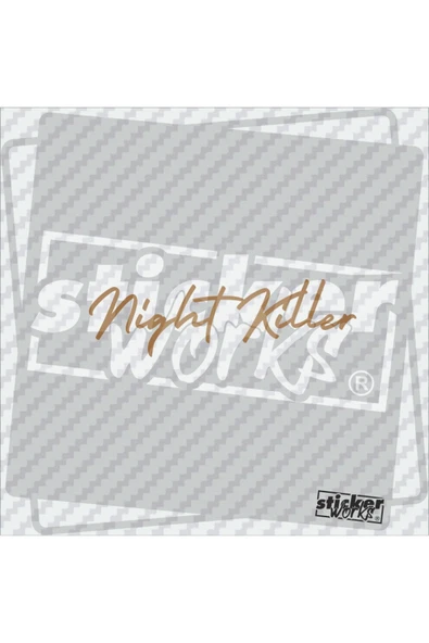 Ön Cam Night Killer Sticker - Resim 10