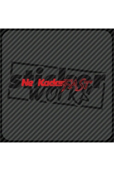 Ne Kadar Fast Sticker ürün görseli 1