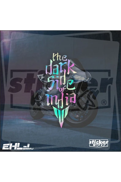 The Dark Side OF İndia Sticker - Resim 4