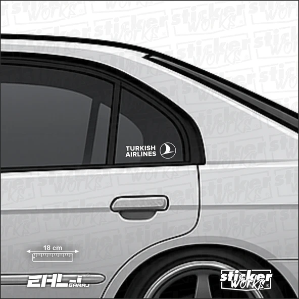 Turkish Airlines Sticker - Türk Hava Yolları Sticker - Resim 2