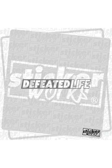 Ön Cam Defeated Life Sticker - 7
