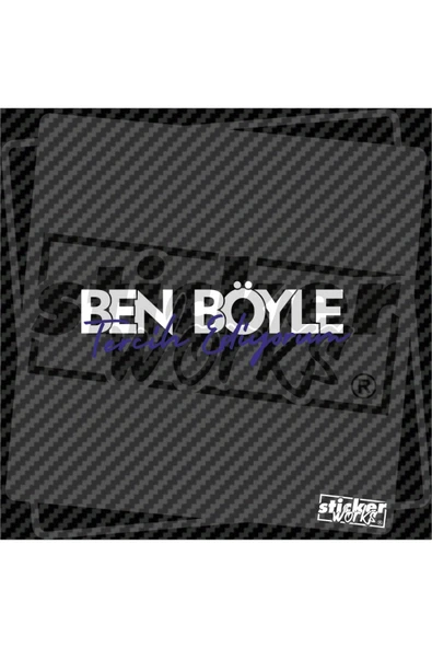 Ben Böyle Tercih Ediyorum Sticker ürün görseli 1