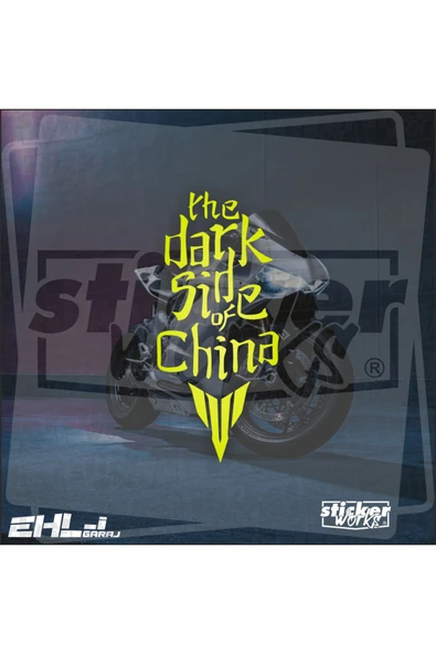 The Dark Side OF China Sticker - Resim 4