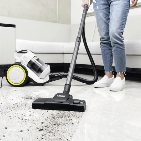 Karcher VC 3 Toz Torbasız 700W Hepa 12 Filtre Elektirikli Süpürge - Beyaz - 2