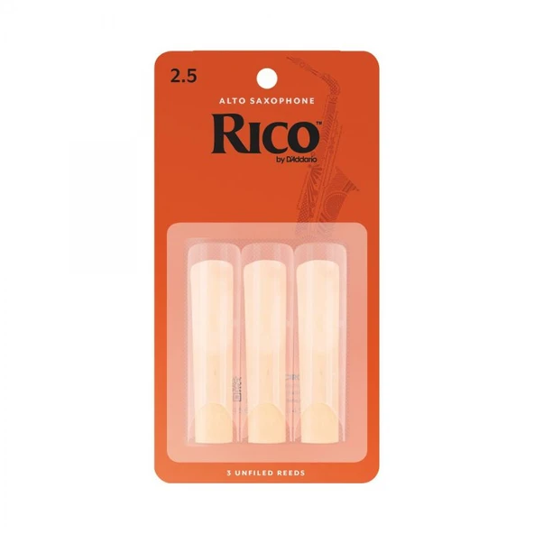 D\'Addario Woodwinds Rico RJA0325 Alto Saksafon Kamışı (3 lü) No:2.5 - Resim 2