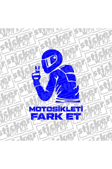 Motosikleti Fark Et Hologram Sticker - 7