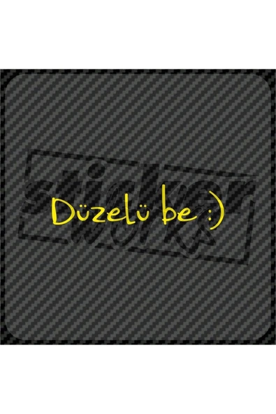 Düzelü Be Sticker - Resim 4
