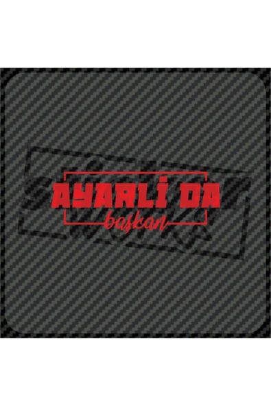 Ayarlı Da Başkan Sticker - 3