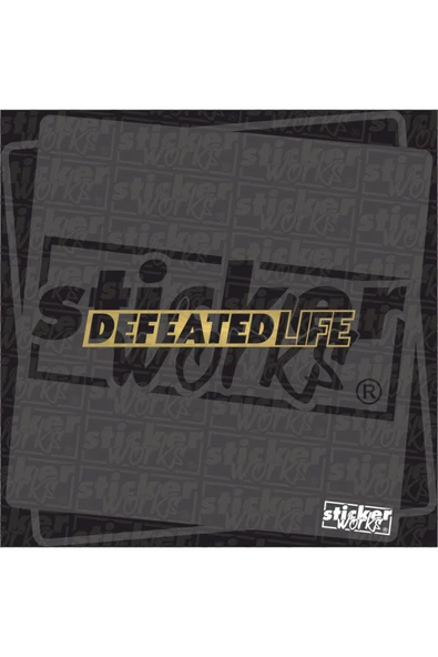 Ön Cam Defeated Life Sticker - 10