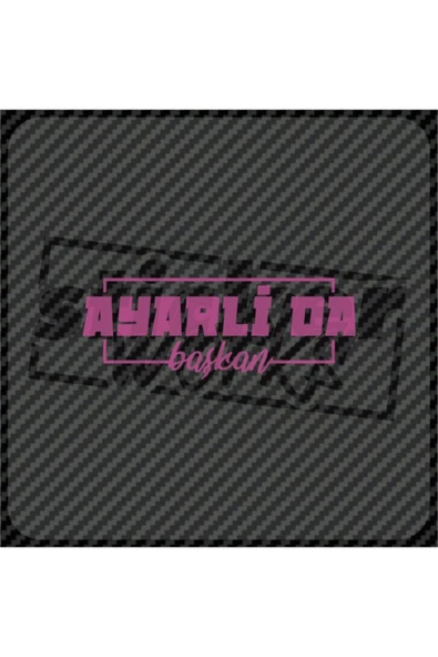 Ayarlı Da Başkan Sticker - 4