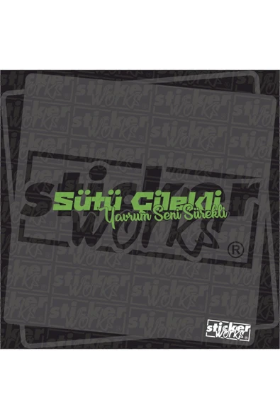 Sütü Çilekli Yavrum Seni Sürekli Sticker - 10