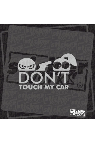 Don't Touch My Car Sticker ürün görseli 1