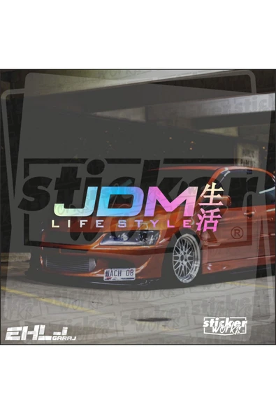Jdm Life Style Hologram Sticker