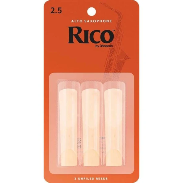 D\'Addario Woodwinds Rico RJA0325 Alto Saksafon Kamışı (3 lü) No:2.5