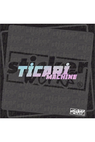 Ticari Machine Sticker ürün görseli 1