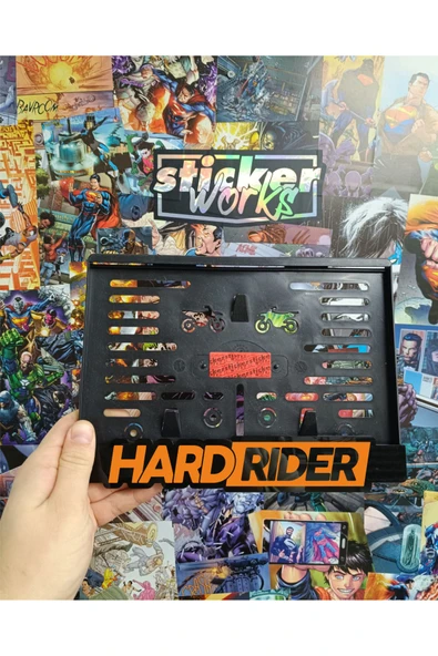 Hard Rider Turuncu Motor Plakalık