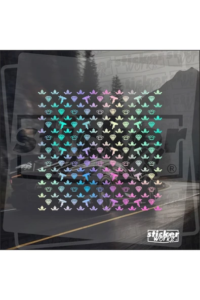 Kral Desen Sticker - Resim 6