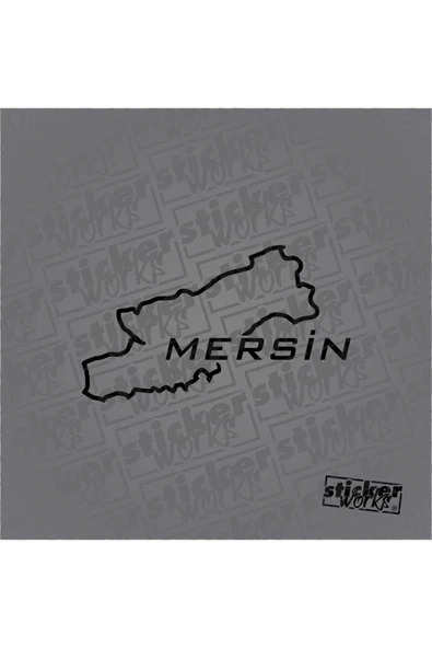 Mersin Harita Sticker ürün görseli 1