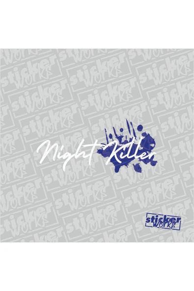 Night Killer Sticker - Resim 7