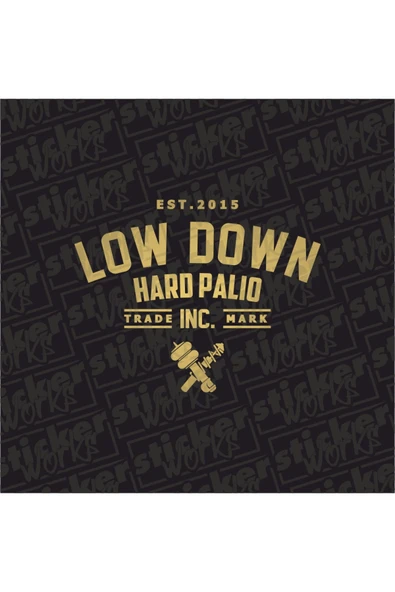 Low Down Hard Palio Arka Cam Sticker