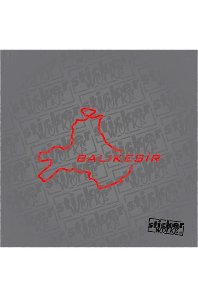 Balıkesir Harita Sticker