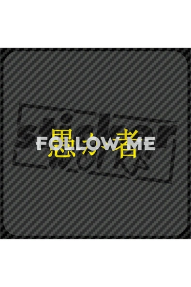 Follow Me Ön Cam Sticker