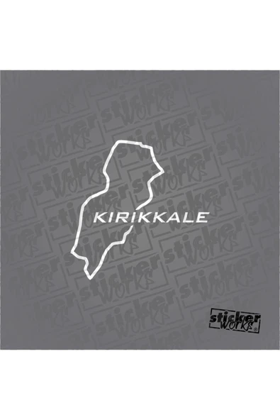 Kırıkkale Harita Sticker - 4
