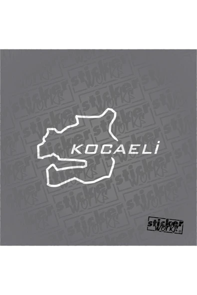 Kocaeli Harita Sticker - Resim 7
