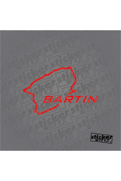 Bartın Harita Sticker - 4