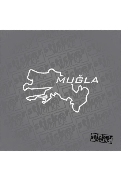 Muğla Harita Sticker ürün görseli 1