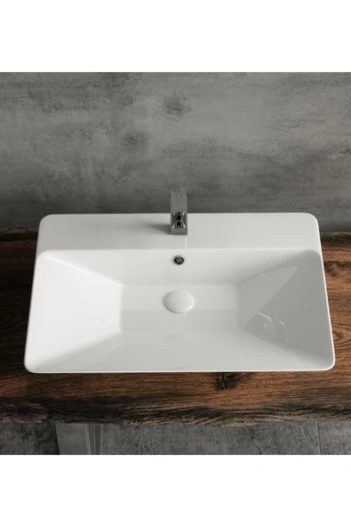 LUCCO DONNA 60 CM TEZGAHÜSTÜ LAVABO - 5