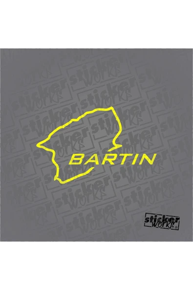 Bartın Harita Sticker - 7