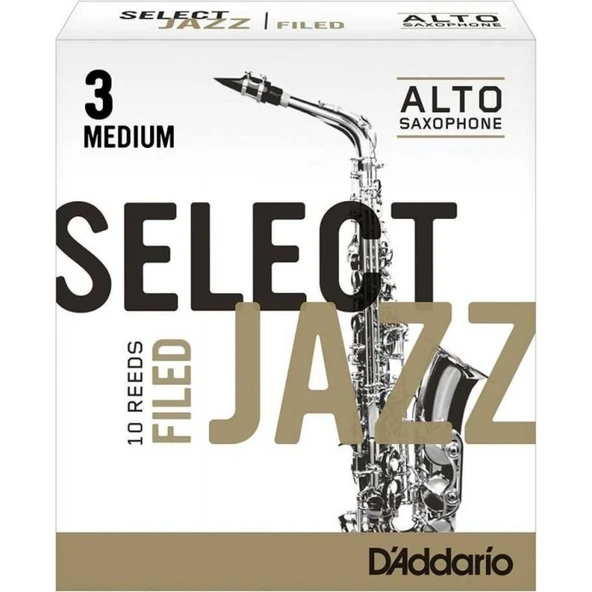 D\'Addario Woodwinds Select Jazz Alto Saksafon Kamışı No:3 Medium