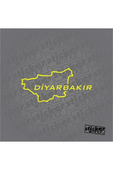 Diyarbakır Harita Sticker