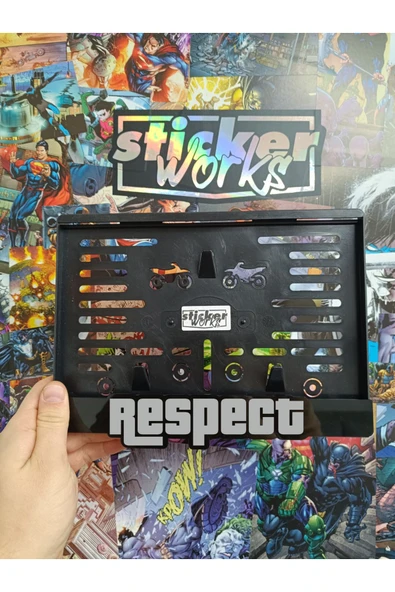 Respect Gümüş Gri Motor Plakalık