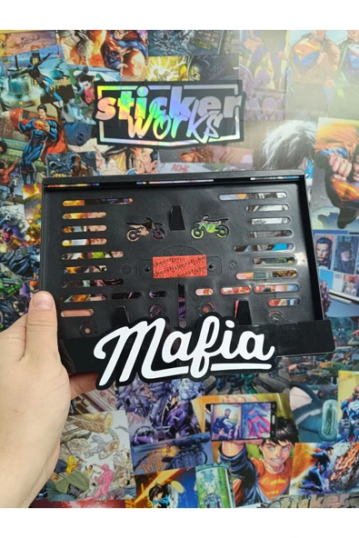 Mafia Beyaz  Motor Plakalık ürün görseli 1