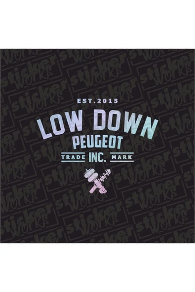 Low Down Peugeot Arka Cam Sticker