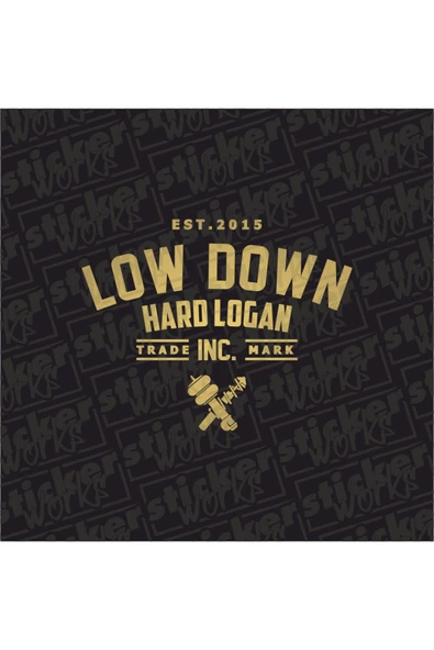 Low Down Hard Logan Arka Cam Sticker