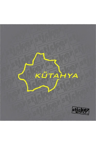 Kütahya Harita Sticker - 4