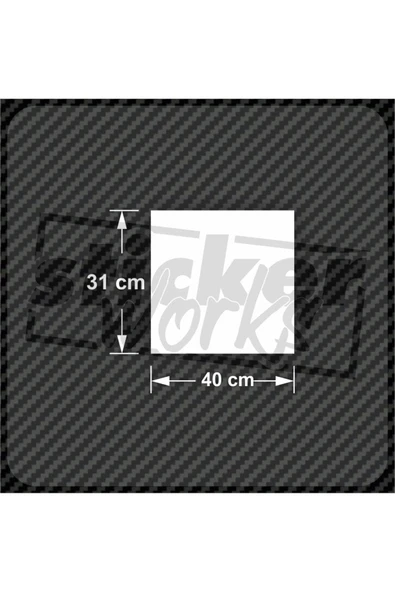 Low Down Hard Doblo Arka Cam Sticker