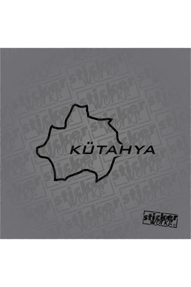 Kütahya Harita Sticker - 7