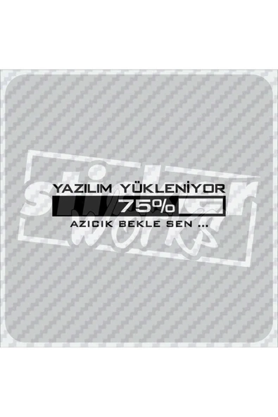 Yazılım Yükleniyor Sticker